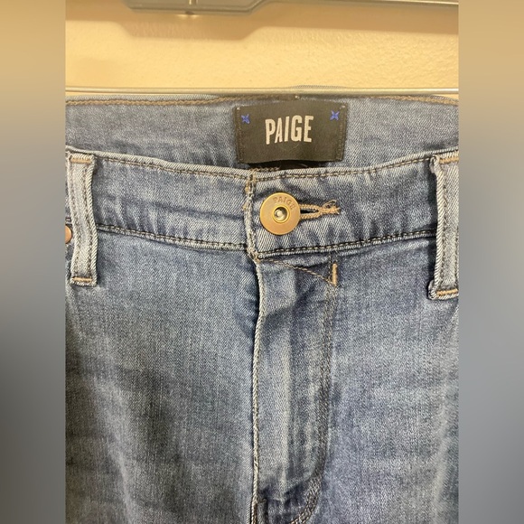 Paige Men’s Federal Tapered Jeans in Burnett Size 36 Light Wash Slim Straight - Picture 3 of 16